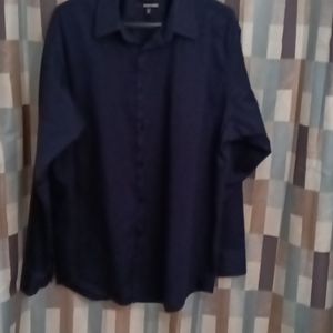murano navy blue long sleeve shirt Size XL